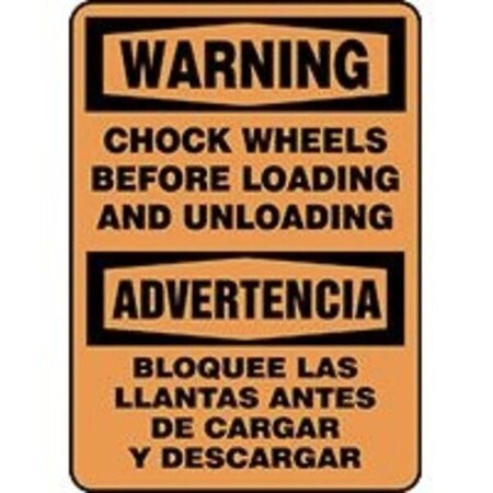 Accuform BILINGUAL OSHA DANGER SIGN LOOK OUT SBMVHR110XT